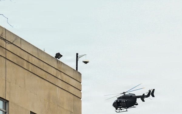 DCNG conducts rare helicopter landing