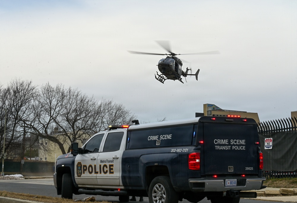 DCNG conducts rare helicopter landing