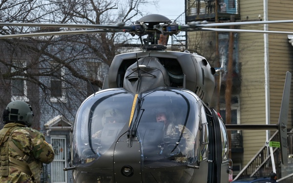 DCNG conducts rare helicopter landing