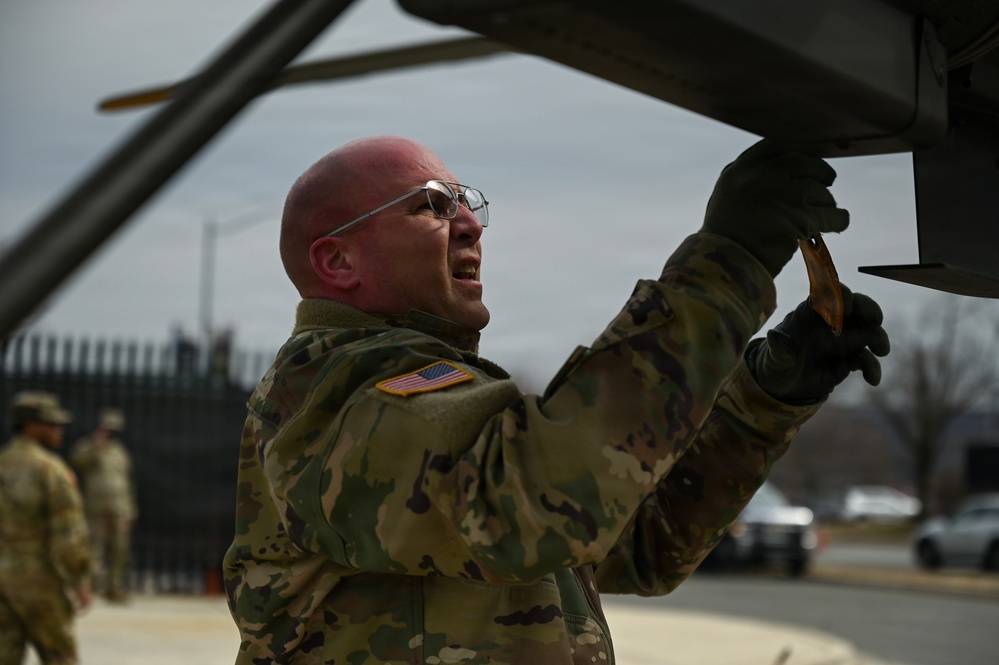 DCNG conducts rare helicopter landing