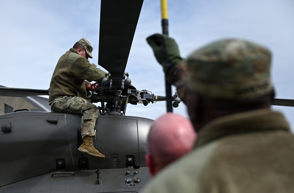 DCNG conducts rare helicopter landing