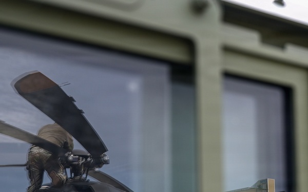 DCNG conducts rare helicopter landing