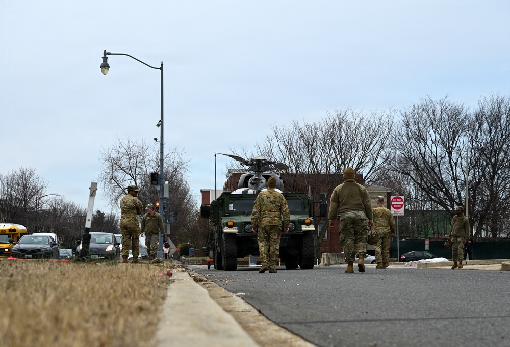 DCNG conducts rare helicopter landing