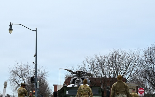 DCNG conducts rare helicopter landing