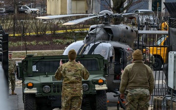 DCNG conducts rare helicopter landing