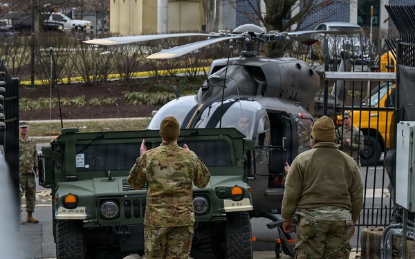 DCNG conducts rare helicopter landing