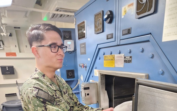 Master Chief Atini Ransaw conducts tier 3 training event on USS Ted Stevens