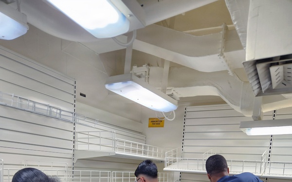 Master Chief Atini Ransaw conducts tier 3 training event on USS Ted Stevens