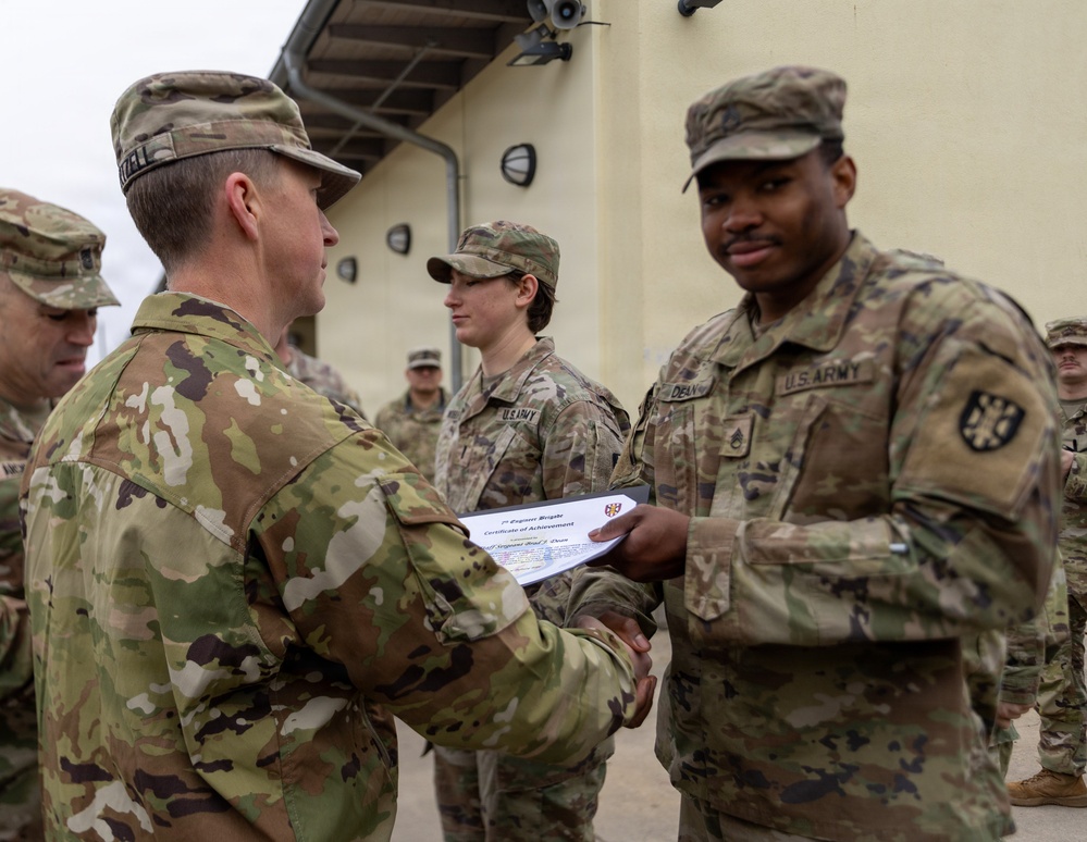 7th Engineer Brigade Best Squad Award Ceremony