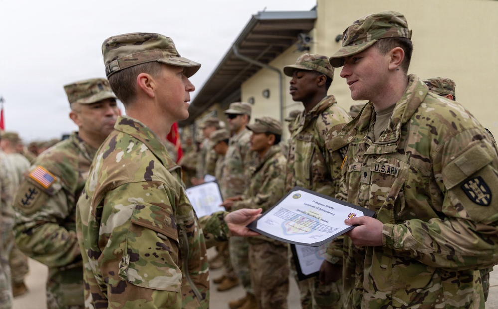 7th Engineer Brigade Best Squad Award Ceremony
