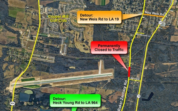 Road Closure Alert: Old Baker Zachary Road