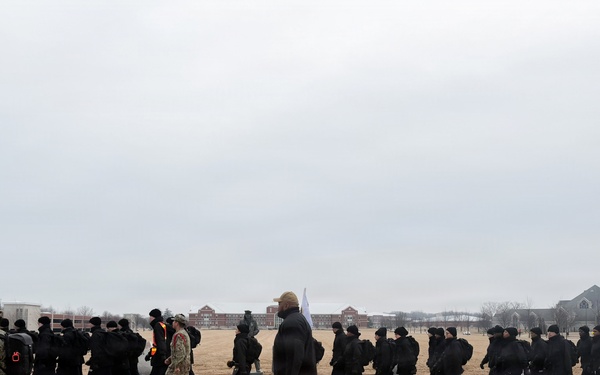 NCC Oliver supports RTC  DIV 157 during formation.