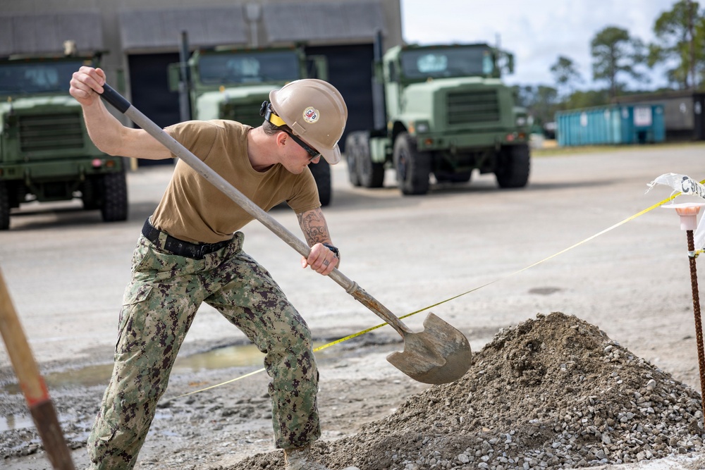 NMCB 133 Builds Storage Facility