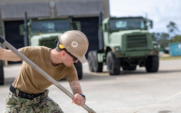 NMCB 133 Builds Storage Facility