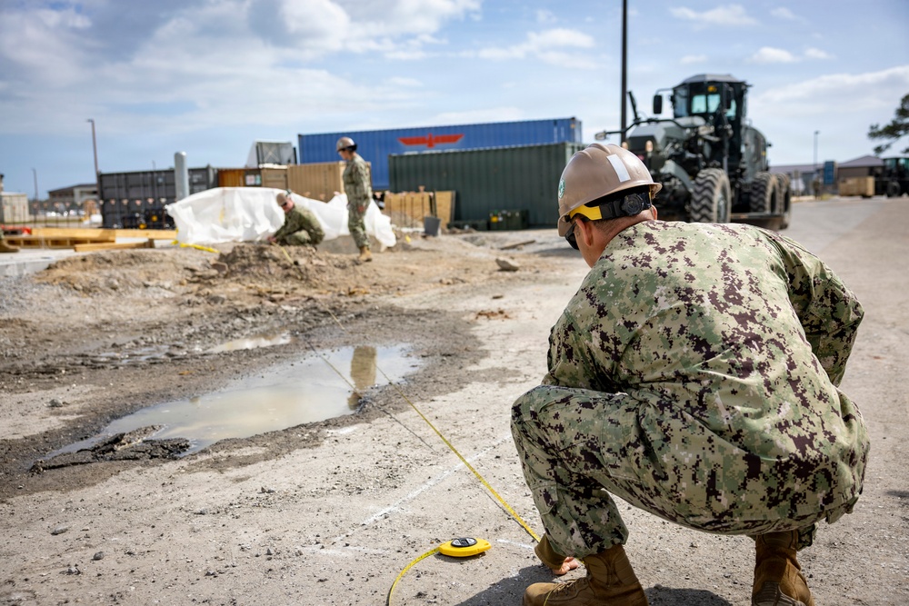 NMCB 133 Builds Storage Facility