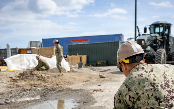 NMCB 133 Builds Storage Facility