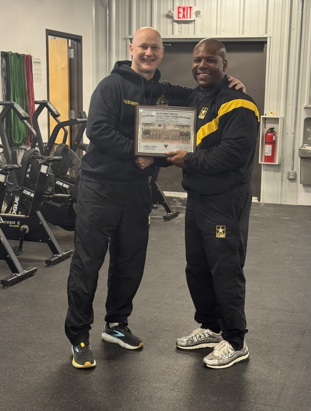 Staff Sergeant Copeland receives Best Coach Award
