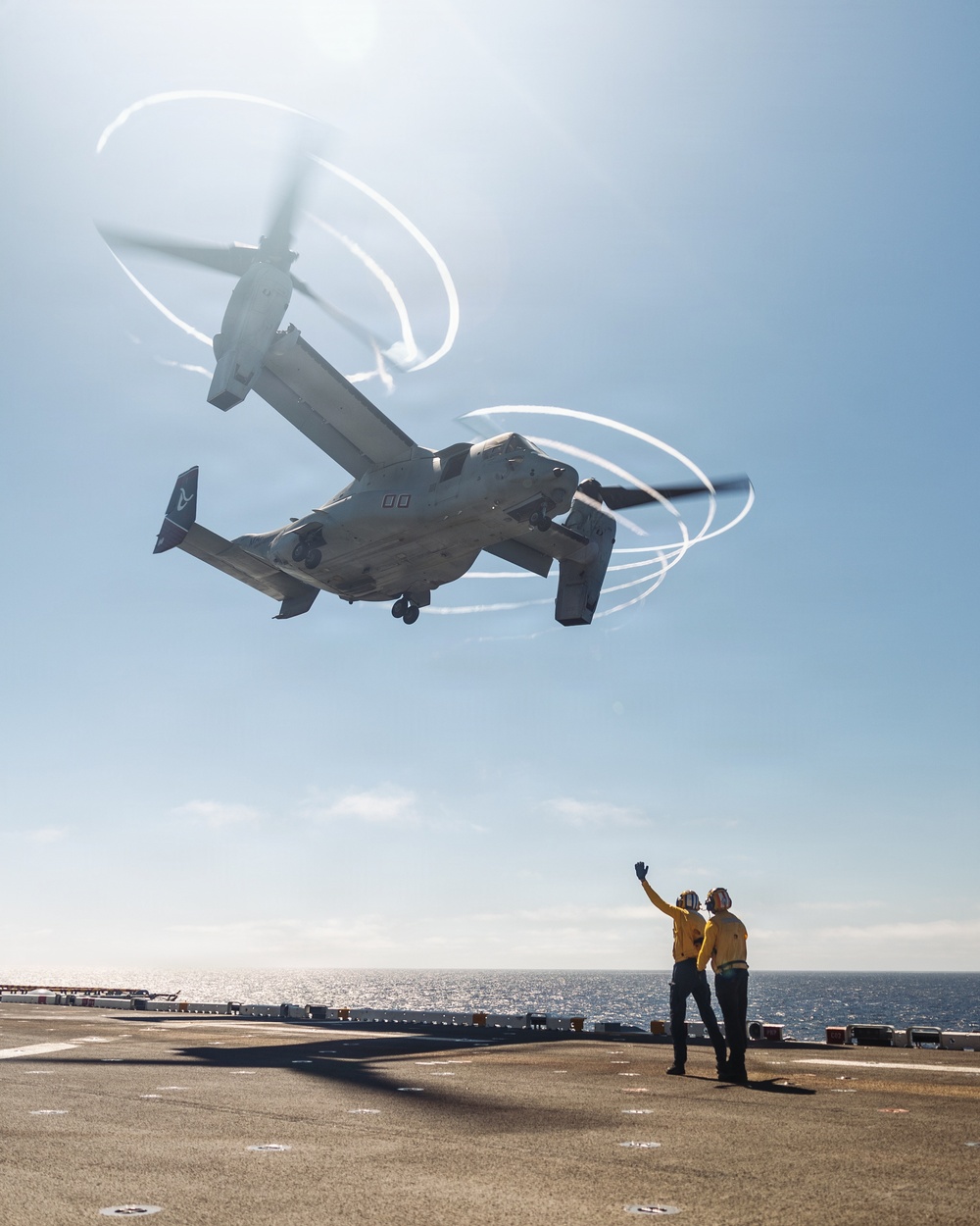 11th MEU Marines, Sailors Conduct Flight Deck Operations Aboard USS Boxer