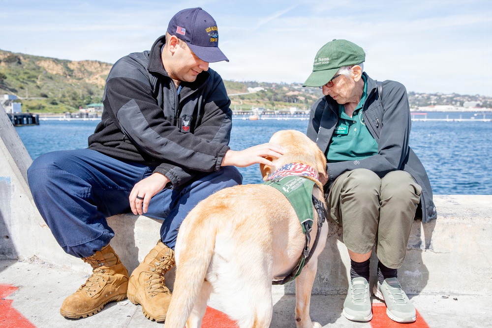 Pawsitive Teams visits Naval Base Point Loma