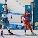 Staff Sgt. Deedra Irwin competes in the women's biathlon 10K pursuit