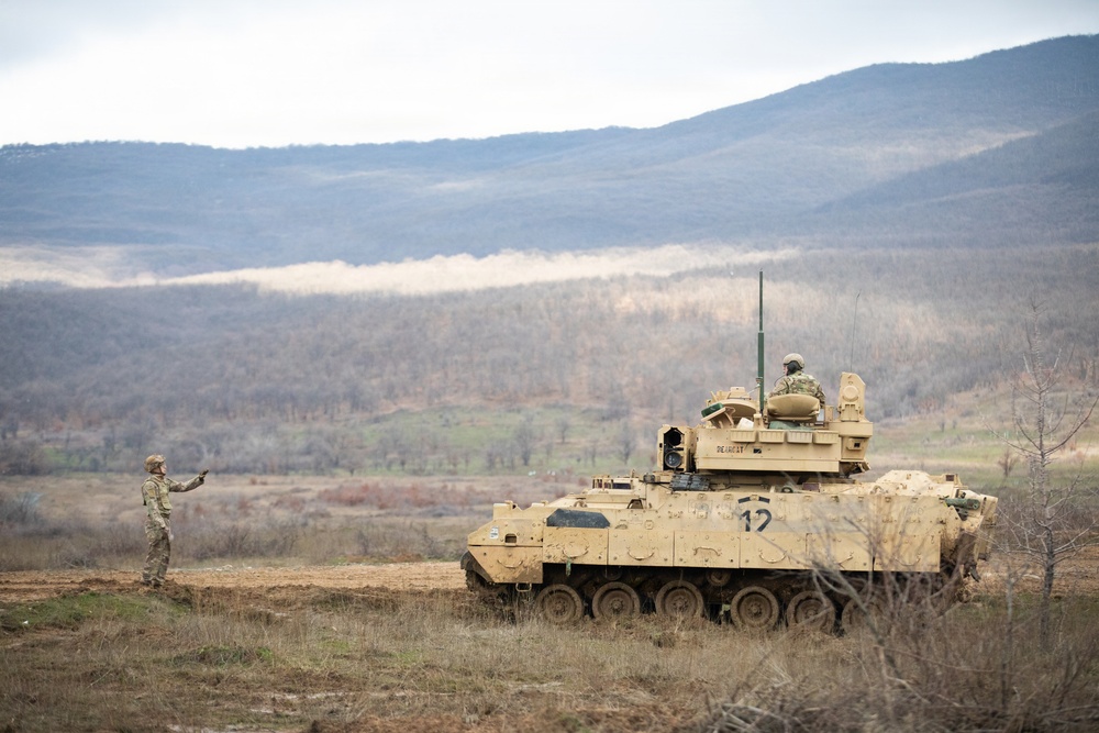 1st Infantry Division Conducts TOW Anti-Tank Missile Training at Novo Selo Training Area