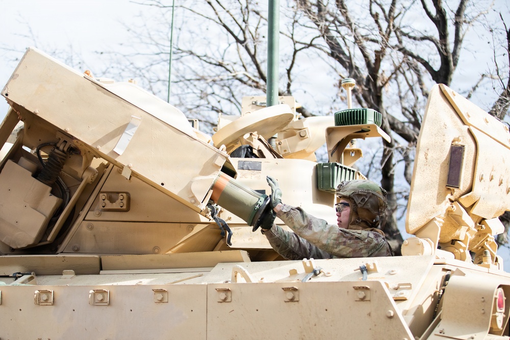 1st Infantry Division Conducts TOW Anti-Tank Missile Training at Novo Selo Training Area
