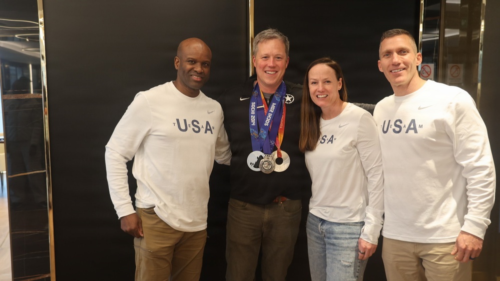 Secretary of the Army Dan Driscoll visits U.S. Army WCAP Soldier-Athletes in Milan