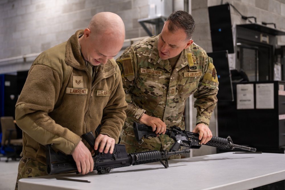 CMSgt Unterseher visits Mountain Home AFB