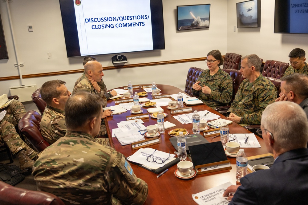 Director of French Army Human Resources visits Marine Corps Manpower and Reserve Affairs