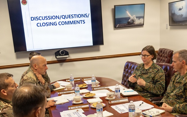 Director of French Army Human Resources visits Marine Corps Manpower and Reserve Affairs