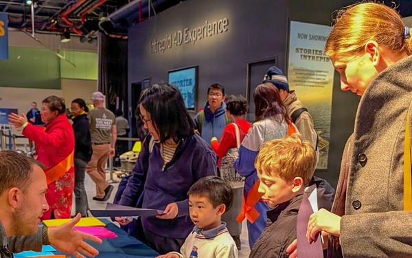 NAWCAD Lakehurst team inspires STEM enthusiasm at Intrepid Museum's Kids Week