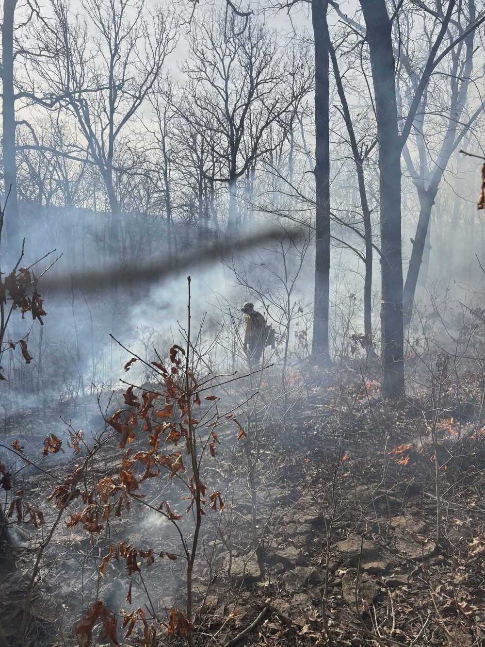 Oklahoma National Guard wildland firefighting crews battle Oklahoma blazes