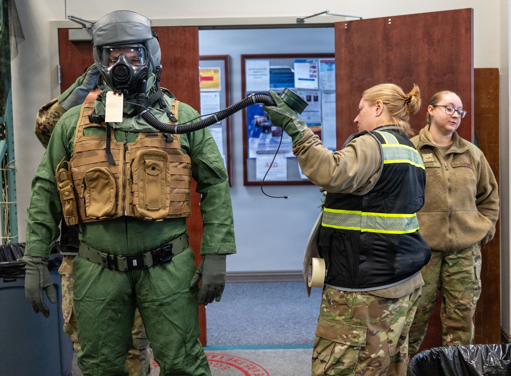 Full MOPP, full focus: Ensuring wing can fly, fight, win.