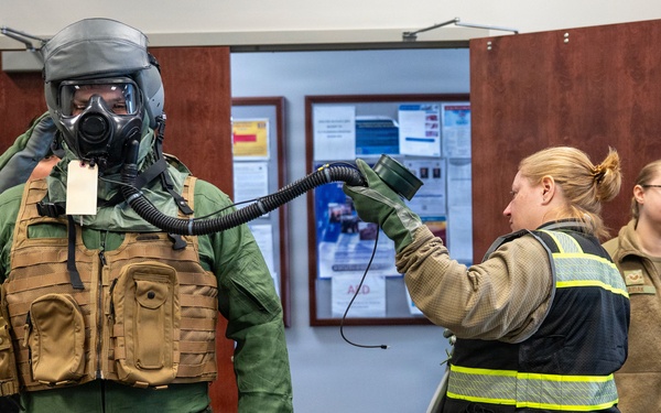 Full MOPP, full focus: Ensuring wing can fly, fight, win.