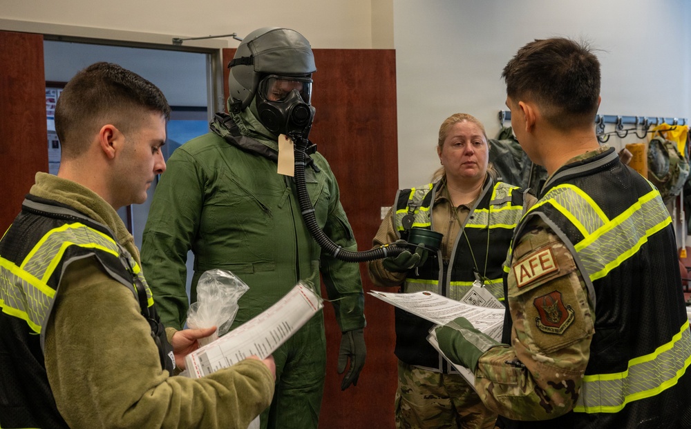 Full MOPP, full focus: Ensuring wing can fly, fight, win.