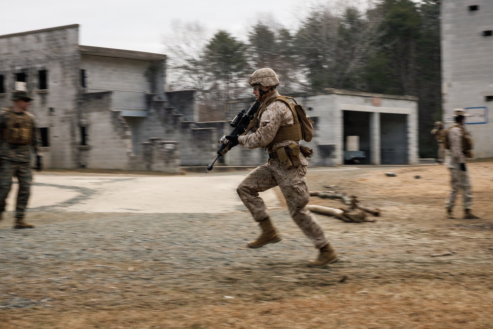 Company F conducts MOUT platoon attacks