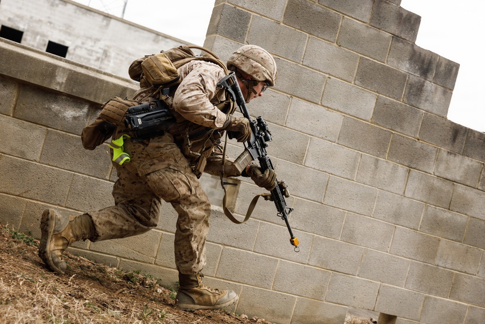 Company F conducts MOUT platoon attacks