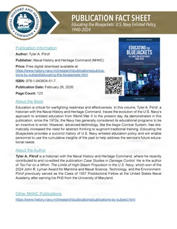 Publication Fact Sheet Educating the Bluejackets: U.S. Navy Enlisted Policy, 1940–2024