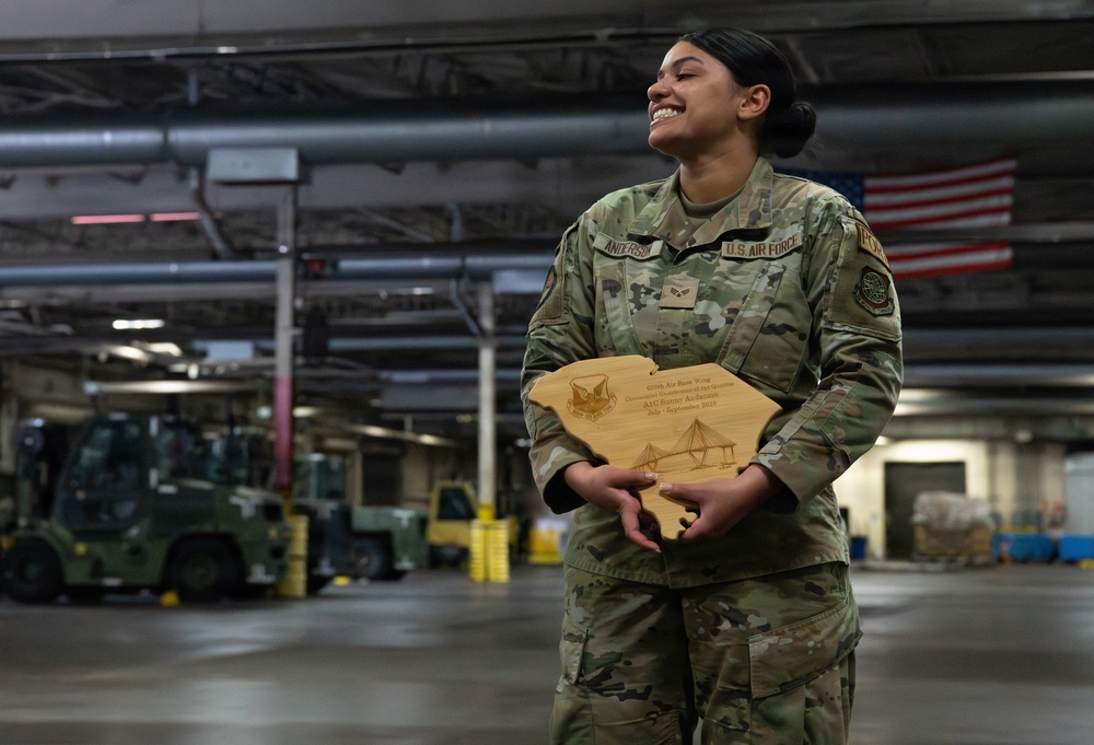 Meet SrA Sunny Anderson, BTZ Awardee of the 437th Aerial Port Squadron