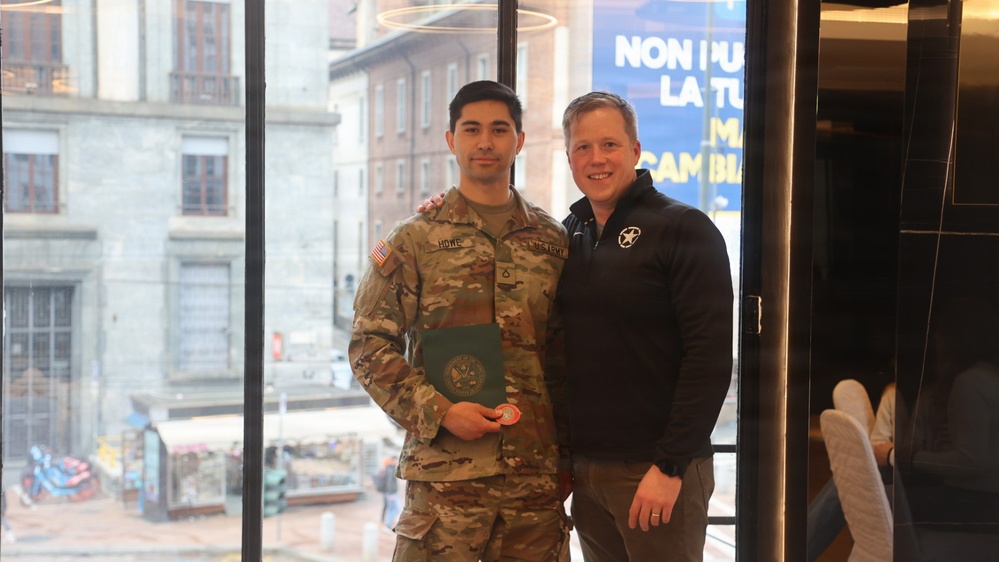 Secretary of the Army Dan Driscoll visits U.S. Army WCAP Soldier-Athletes in Milan