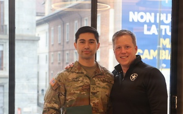 Secretary of the Army Dan Driscoll visits U.S. Army WCAP Soldier-Athletes in Milan