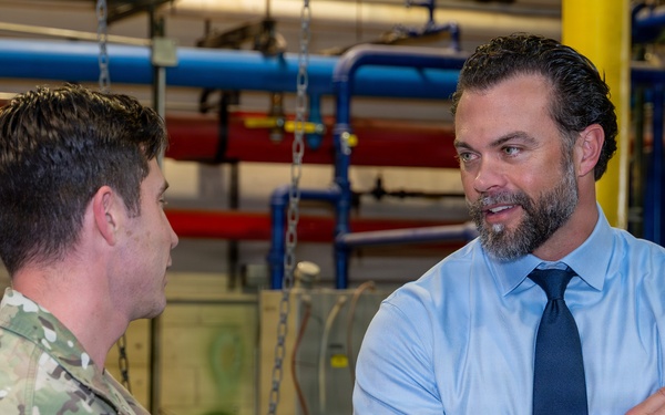 Under Secretary of the Air Force Matt Lohmeier Visits Schriever Space Force Base