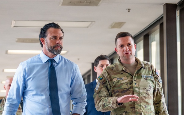 Under Secretary of the Air Force Matt Lohmeier Visits Schriever Space Force Base
