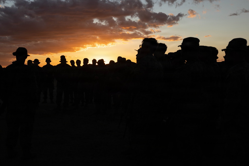 Marines With MWSS-371 Engineer Company Conduct Weapons Field Exercise