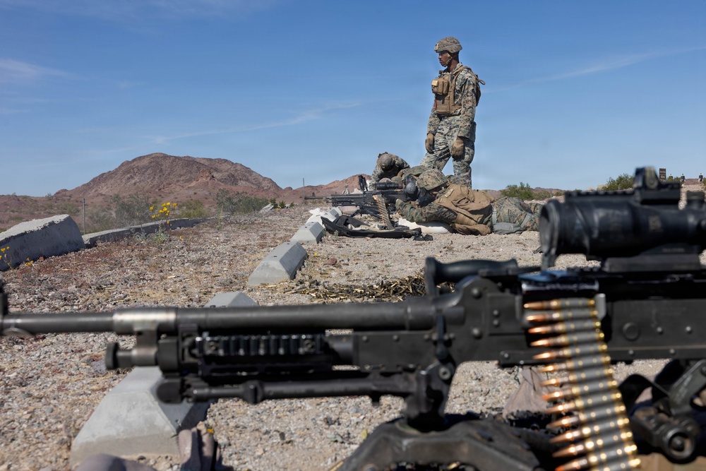 Marines With MWSS-371 Engineer Company Conduct Weapons Field Exercise