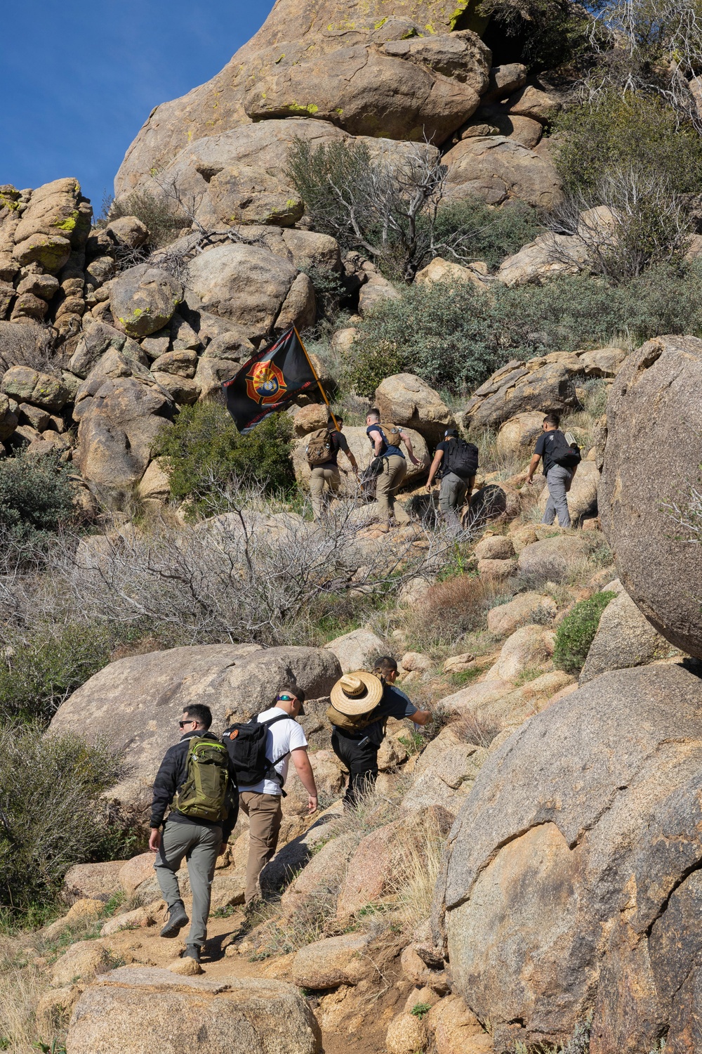MCAS Yuma ARFF Marines Conduct Memorial Hike