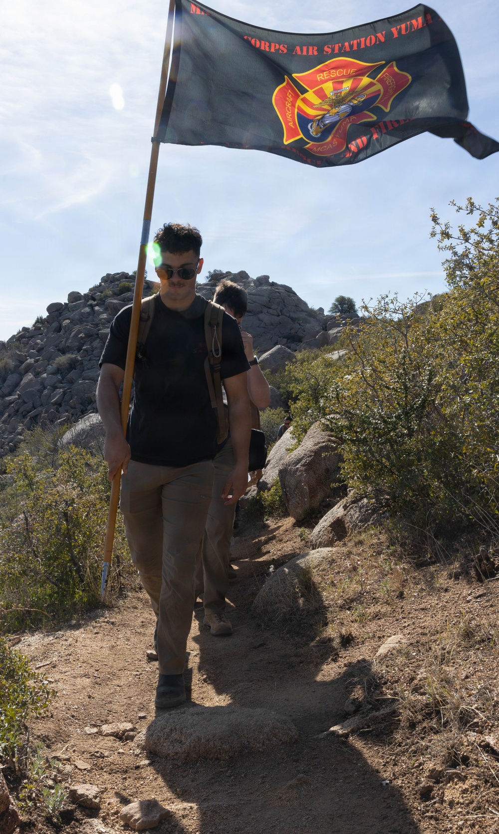 MCAS Yuma ARFF Marines Conduct Memorial Hike