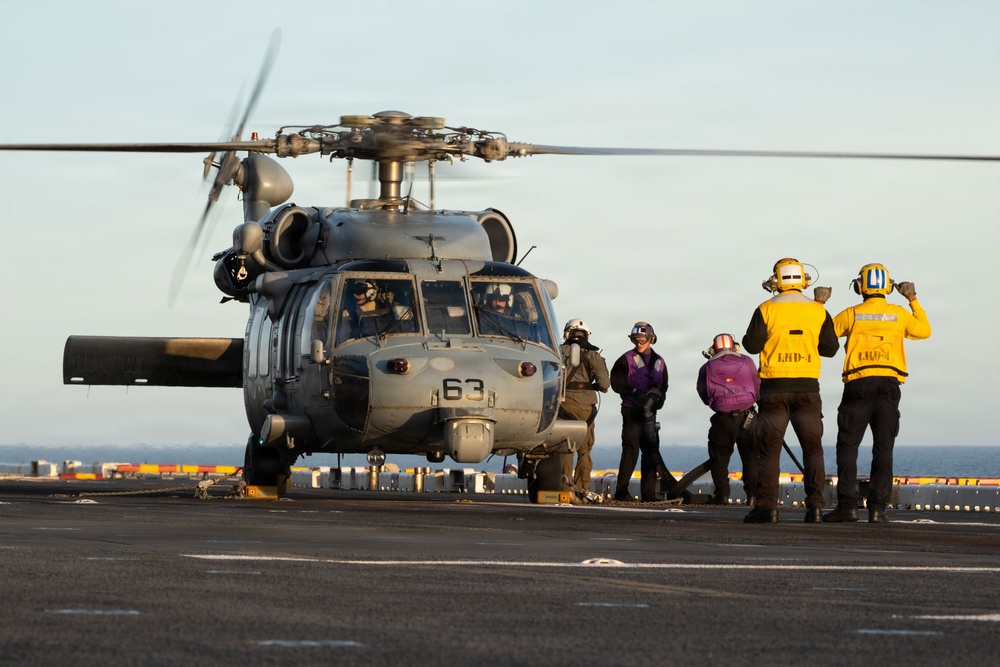 USS Boxer Conducts Flight Operations