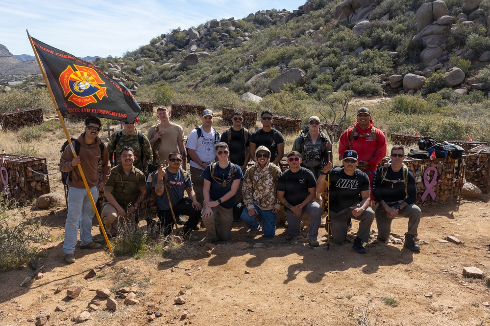 MCAS Yuma ARFF Marines Conduct Memorial Hike