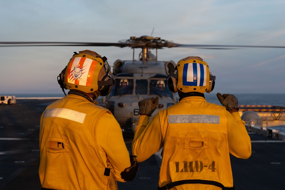 USS Boxer Conducts Flight Operations